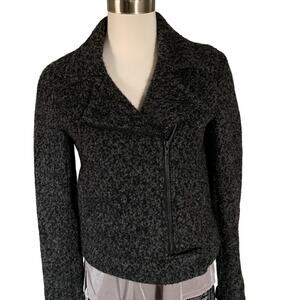 NWOT warm Paige charcoal wool bomber jacket Size Small